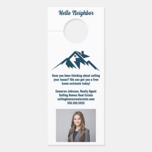 Mountain Real Estate Company Marketing Custom Door Hanger