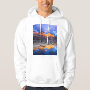 Mountain reflection, California Hoodie