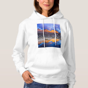 Mountain reflection, California Hoodie