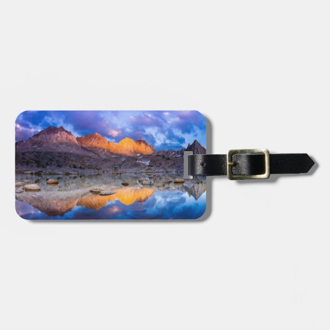 Mountain reflection, California Luggage Tag (Front Horizontal)