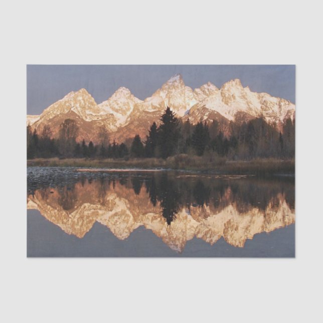 Mountain Reflection Tissue Paper (Front)