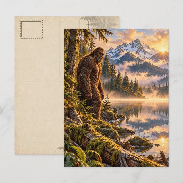 Mountain Reflections Bigfoot Postcard (Front/Back)