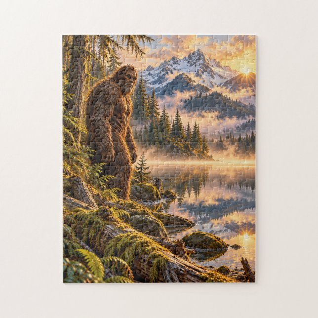 Mountain Reflections Bigfoot Puzzle (Vertical)