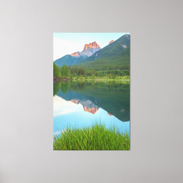 Mountain Reflections  Canvas Print (Front)