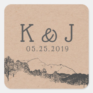 Mountain Retreat ⎥Monogram Sticker