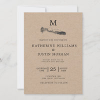 Mountain Retreat ⎢Rustic Wedding Invitation