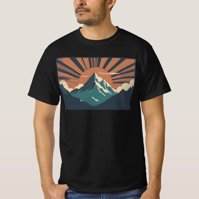 Mountain retro vintage T-Shirt (Front)