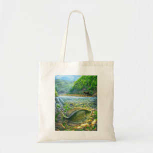 Mountain River Fish Tote Bag