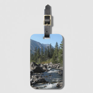 Mountain River Rugged Landscape Photo Luggage Tag