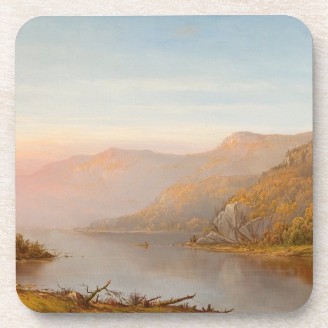 Mountain River Scene (Autumn of the Hudson) Coaster (Front)