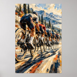 Mountain Road Cycling Peloton Expressive Sports Wa Poster