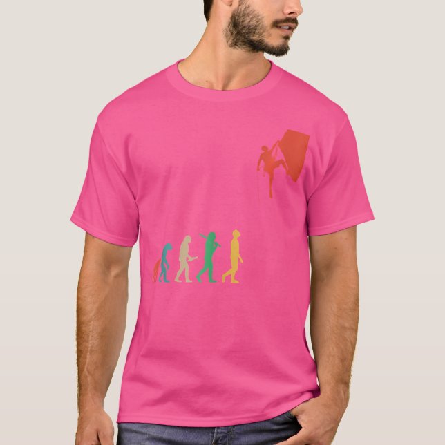 Mountain Rock Climber Boulder Outfit Mountains Cli T-Shirt (Front)