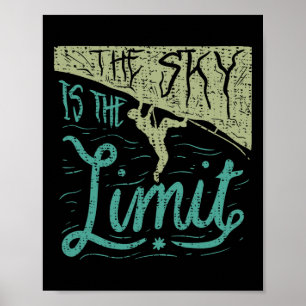 Mountain Rock Climber Climbing Poster
