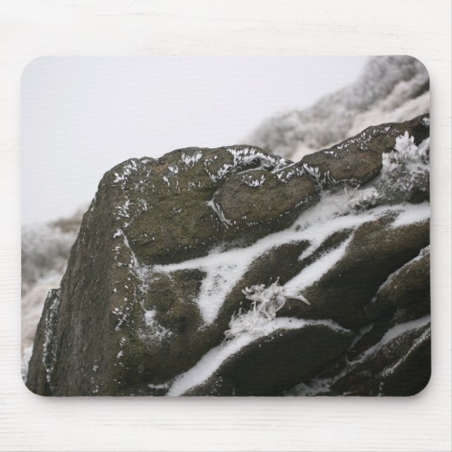 Mountain Rock in Snow Mouse Pad (Front)