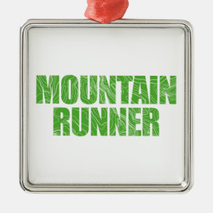 Mountain Runner Metal Tree Decoration