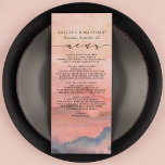 Mountain Rustic Sunset Watercolor Wedding<br><div class="desc">When it comes to wedding stationery,  woodland styles kick off the theme for a magical evening or an entire wedding weekend in the mountains Set the tone of your rustic wedding with this mountain-inspired design featuring a watercolor mountain scene background with pine trees.</div>