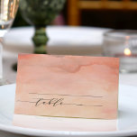 Mountain Rustic Sunset Watercolor Wedding Place Card<br><div class="desc">When it comes to wedding stationery,  woodland styles kick off the theme for a magical evening or an entire wedding weekend in the mountains Set the tone of your rustic wedding with this mountain-inspired design featuring a watercolor mountain scene background with pine trees.</div>