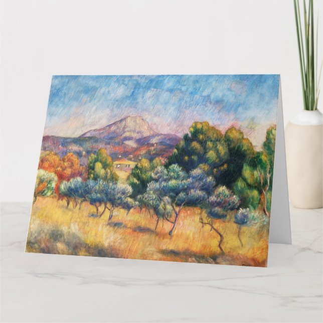 Mountain Sainte-Victoire Paysage by Renoir Card (Front)