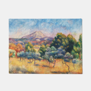 Mountain Sainte-Victoire Paysage by Renoir Doormat