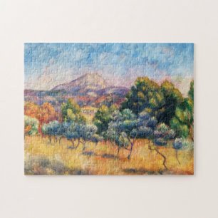 Mountain Sainte-Victoire Paysage by Renoir Jigsaw Puzzle
