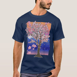 Mountain Sakura Tree Japanese Pink Flower Cherry B T-Shirt