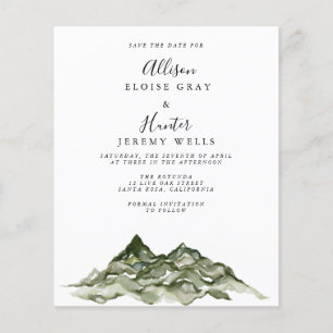 Mountain Save the Date 