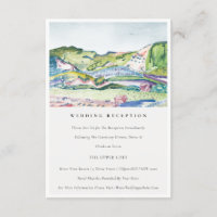Mountain Scape Blush Green Wedding Reception