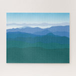 Mountain Scene Jigsaw Puzzle<br><div class="desc">Beautifully illustrated mountain scene puzzle!
Designed & illustrated by Striped Hat Studio</div>