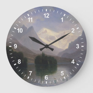 Mountain Scene Large Clock