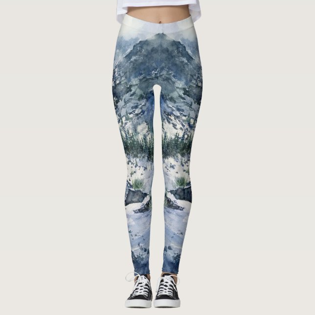 Mountain Scene Leggings (Front)