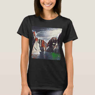 MOUNTAIN SCENERY ABSTRACT NATURE T-Shirt