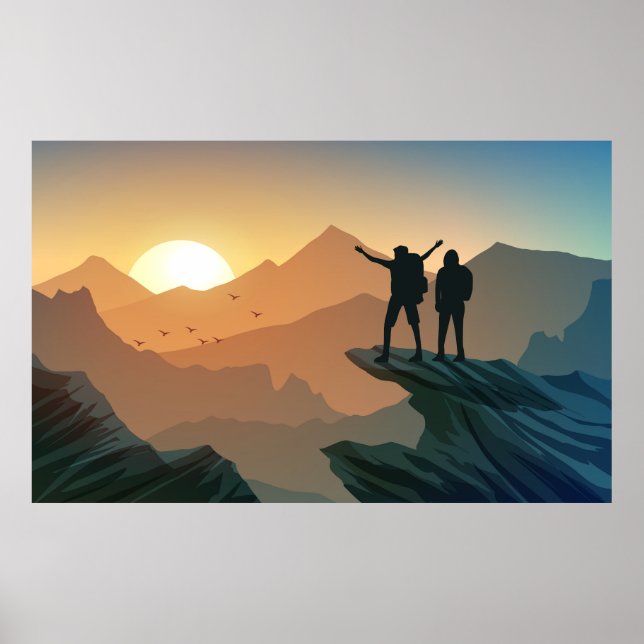 Mountain scenery poster (Front)