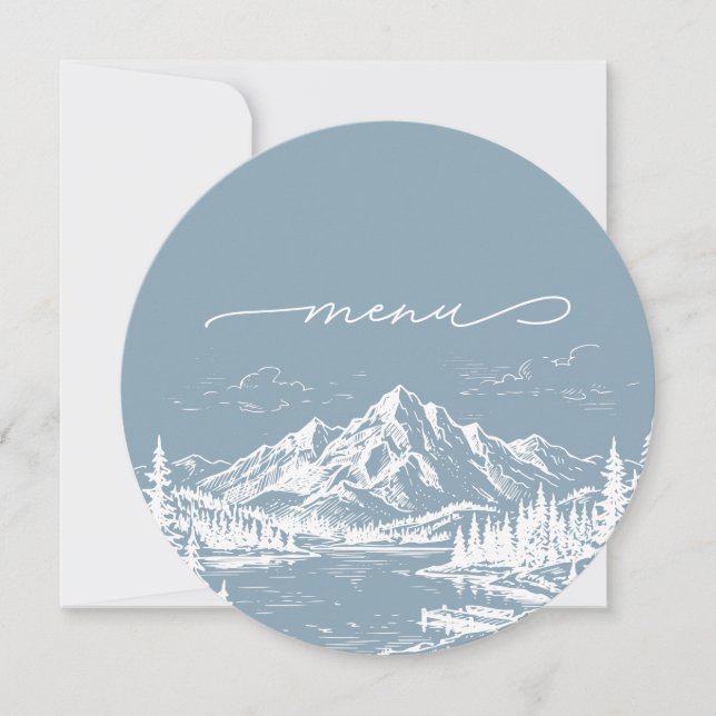 Mountain Scenery Sketch Card (Front)