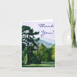 Mountain Scenery Thank You Notecard