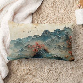 Mountain & Sea Panorama, 2-Sided Design, Lumbar Cushion
