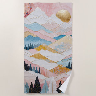 Mountain Serenity Beach Towel