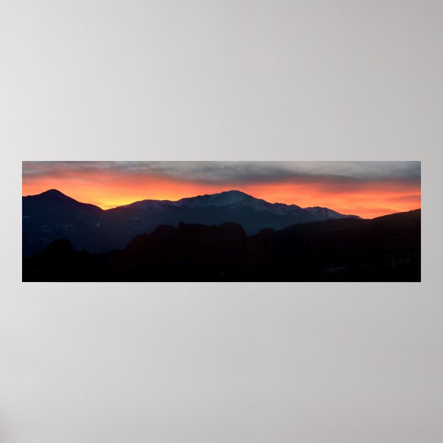 Mountain Silhouettes Poster (Front)