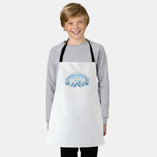 Mountain Ski Goggles Kids Hobby Apron