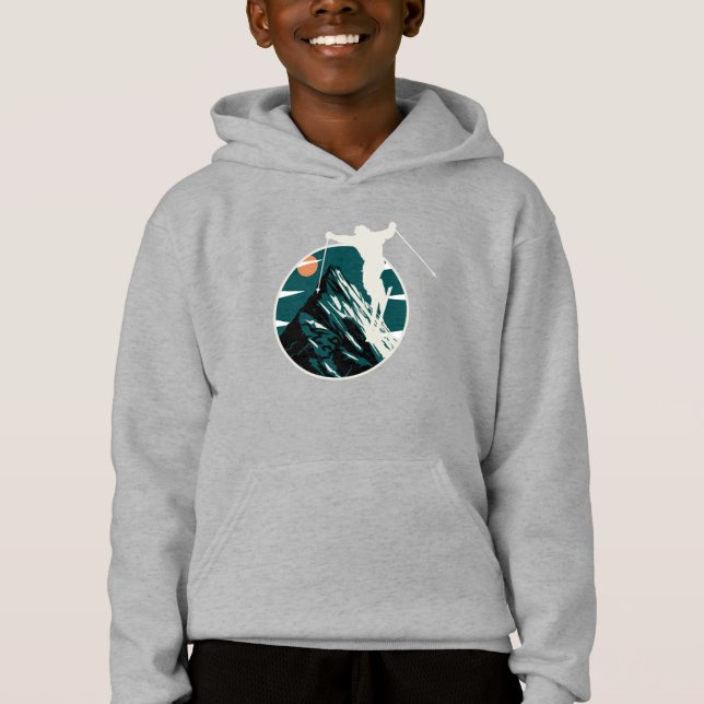 Mountain Skiing Adventure Graphic (Front)