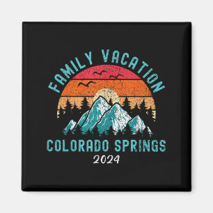 Mountain skiing hiking family vacation 2024 magnet