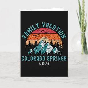 Mountain Skiing Hiking Family Vacation Colorado Sp Card