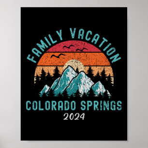 Mountain Skiing Hiking Family Vacation Colorado Sp Poster