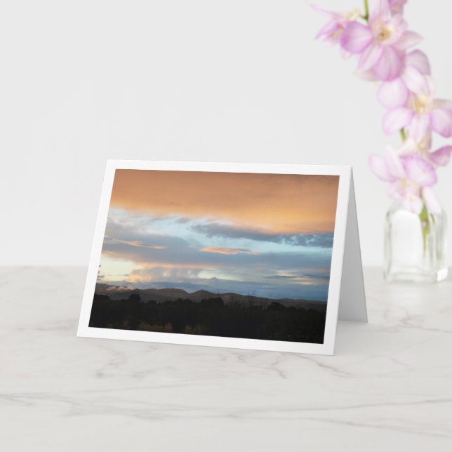 Mountain Sky Landscape Card (Orchid)