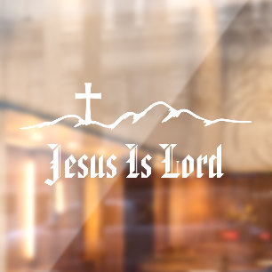 Mountain Skyline Cross Jesus Is Lord