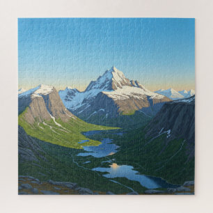 Mountain skyline puzzle