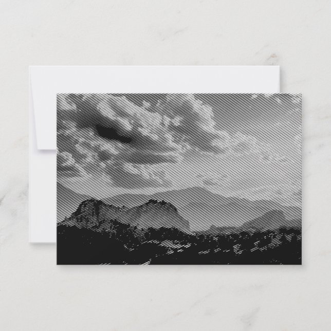 mountain spirit  RSVP card (Front)