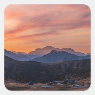 Mountain Square Sticker