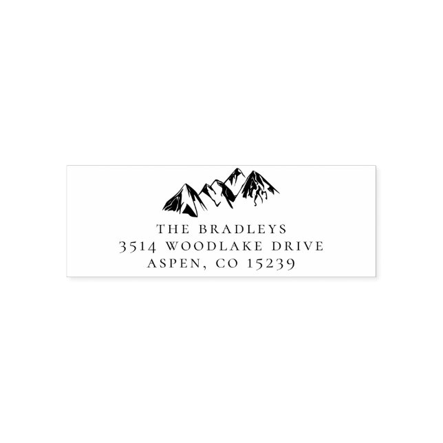 Mountain Stamp | Family Name & Return Address (Design)