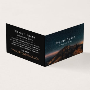 Mountain Stargazer, Astronomer, Astronomy Store Business Card