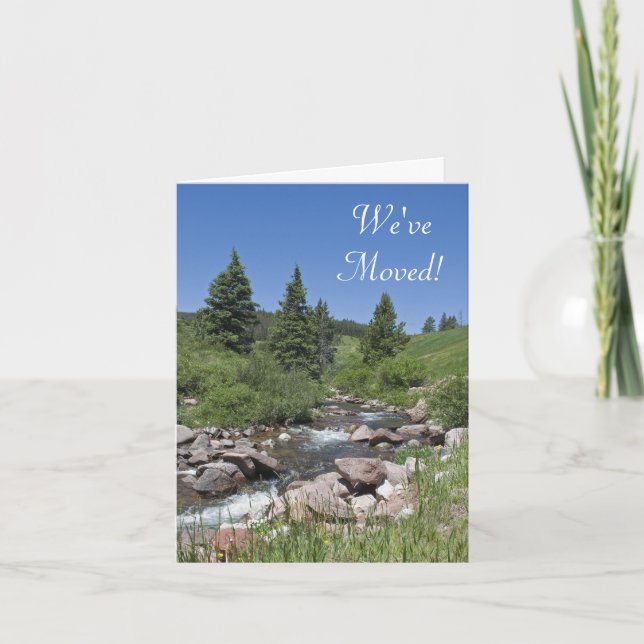 Mountain Stream Change of Address Announcement (Front)